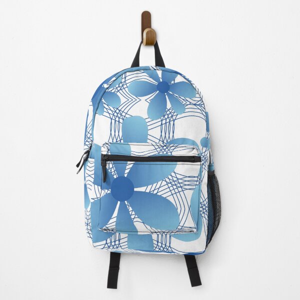 Item preview, Blue flower patterns designed and sold by Wolagno.
