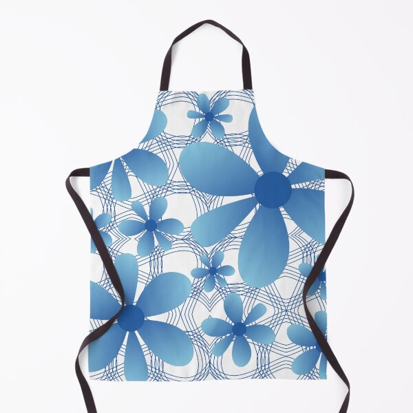 Item preview, Blue flower patterns designed and sold by Wolagno.