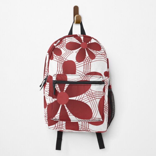 Item preview, burgundy red flower patterns designed and sold by Wolagno.
