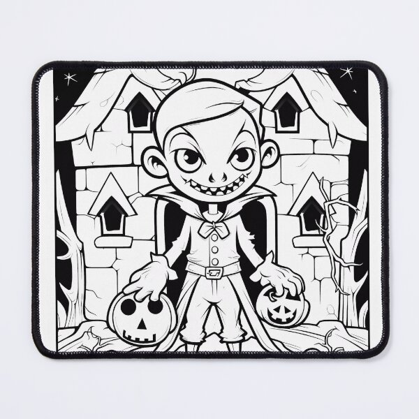 Item preview, Halloween Coloring Page Pattern designed and sold by DavidColoring.