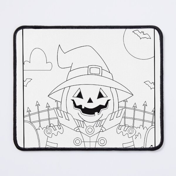 Item preview, Halloween #2 Coloring Page Pattern designed and sold by DavidColoring.