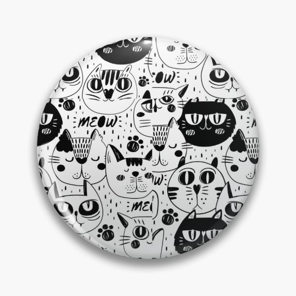 Item preview, Cat Faces designed and sold by vintageretrostyleshop.