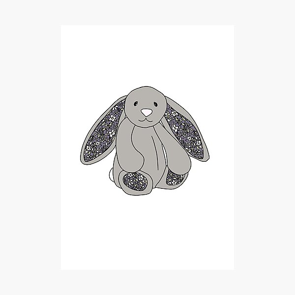 Item preview, Grey Blossom Bunny  designed and sold by Jmarieedesigns.