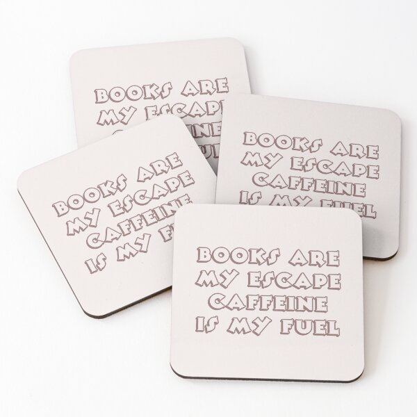 Item preview, Books Are My Escape Caffeine Is My Fuel - Books Lovers designed and sold by TheSassyNoble.