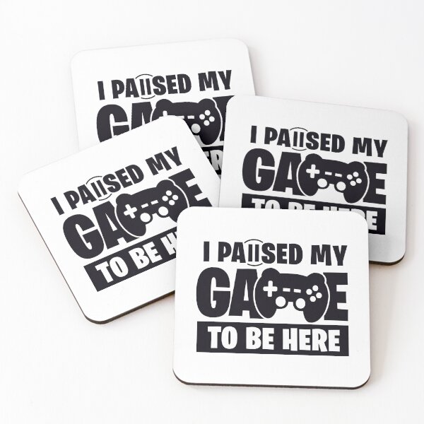 Item preview, I Paused My Game - Funny Gamer Sayings designed and sold by Kubala Designs.