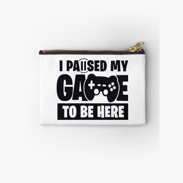 Item preview, I Paused My Game - Funny Gamer Sayings designed and sold by Kubala Designs.