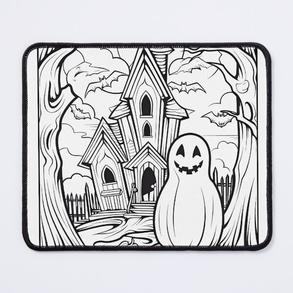 Item preview, Halloween #4 Coloring Page Pattern designed and sold by DavidColoring.