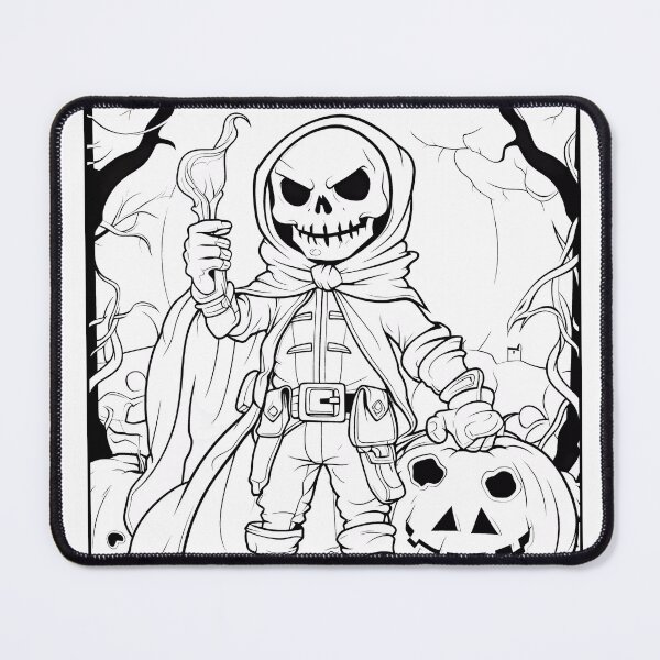 Item preview, Halloween #7 Coloring Page Pattern designed and sold by DavidColoring.