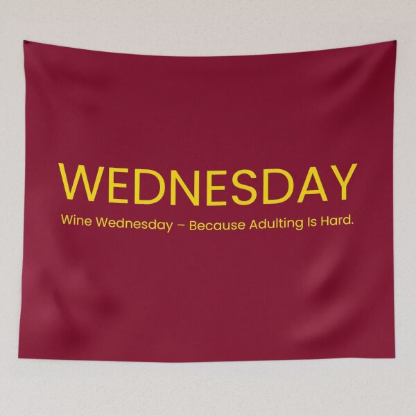 Item preview, Wine Wednesday – Sip Happens Funny Drinking  designed and sold by StickPlaza.