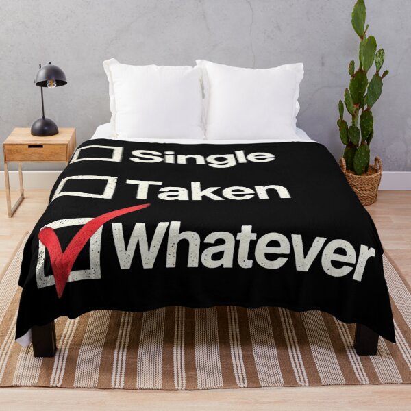 Item preview, Single Taken Whatever (Black Background) designed and sold by IskandarDesigns.