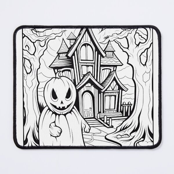 Item preview, Halloween #9 Coloring Page Pattern designed and sold by DavidColoring.