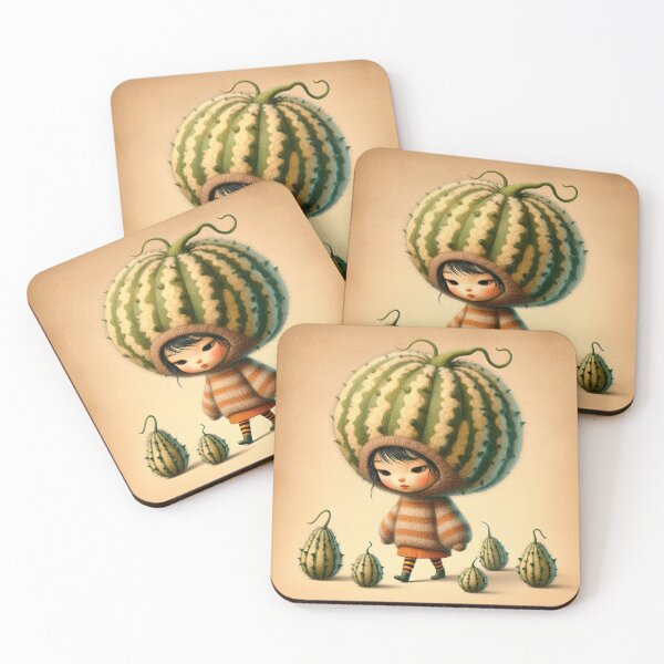 Item preview, Horned Melon Girl designed and sold by Beyondnote-Art.