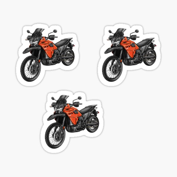 Item preview, Kawasaki KLR650 (Pearl Lava Orange) for Motorcycle Riders designed and sold by MotoApparelHub.