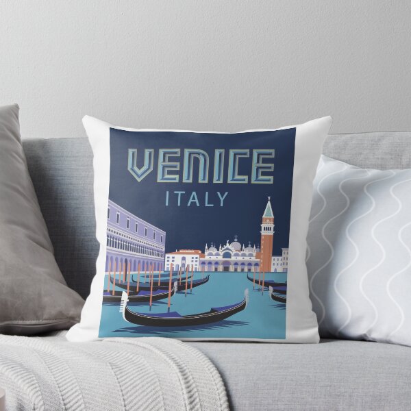 Item preview, Travel Poster Venice Italy – Retro VintageVenice Italy – Retro Vintage Travel Illustration with Gondolas and St. Mark’s Square designed and sold by pod24.