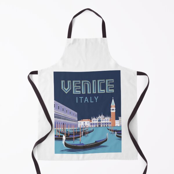 Item preview, Travel Poster Venice Italy – Retro VintageVenice Italy – Retro Vintage Travel Illustration with Gondolas and St. Mark’s Square designed and sold by pod24.