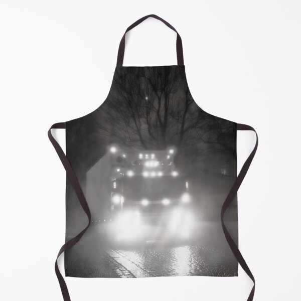 Item preview, Beautiful Truck Lights Through The Fog Monochrome designed and sold by Taina Sohlman.