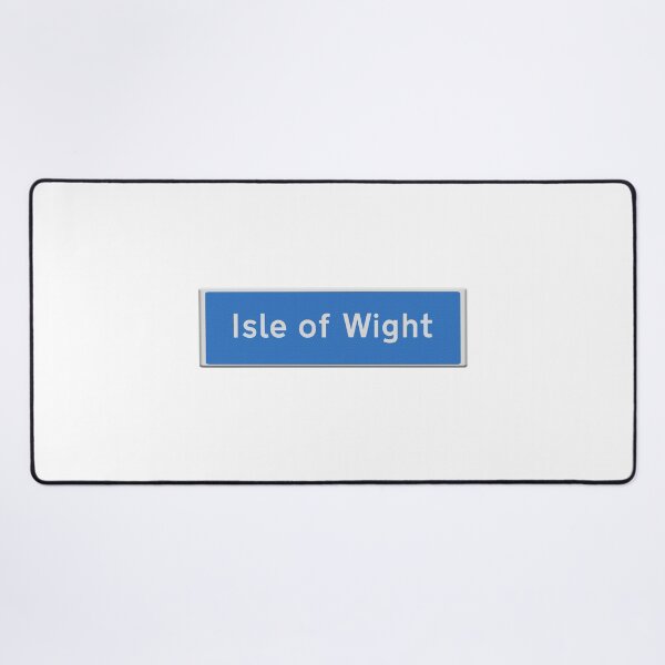 Item preview, Blue city road sign island Isle of Wight designed and sold by funkyworm.
