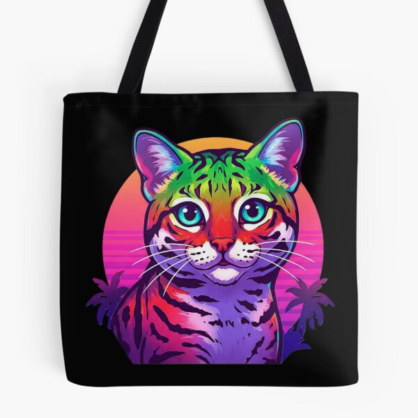 Item preview, Synthwave Cat designed and sold by Tw1nsAIArt.