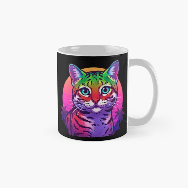 Item preview, Synthwave Cat designed and sold by Tw1nsAIArt.