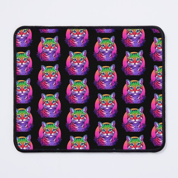 Item preview, Synthwave Cat designed and sold by Tw1nsAIArt.