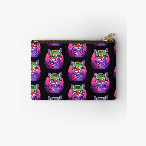 Item preview, Synthwave Cat designed and sold by Tw1nsAIArt.
