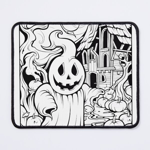 Item preview, Halloween #18 Coloring Page Pattern designed and sold by DavidColoring.