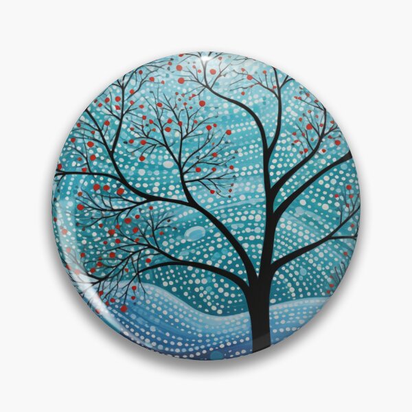 Item preview, Aboriginal Inspired Dot Art - Winter Bloom designed and sold by GrinGalore.