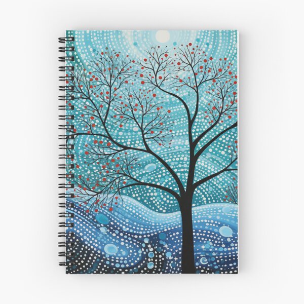 Item preview, Aboriginal Inspired Dot Art - Winter Bloom designed and sold by GrinGalore.