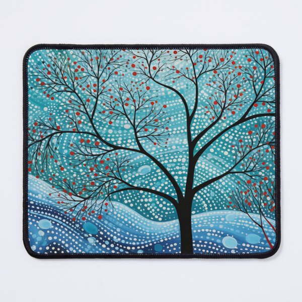 Item preview, Aboriginal Inspired Dot Art - Winter Bloom designed and sold by GrinGalore.