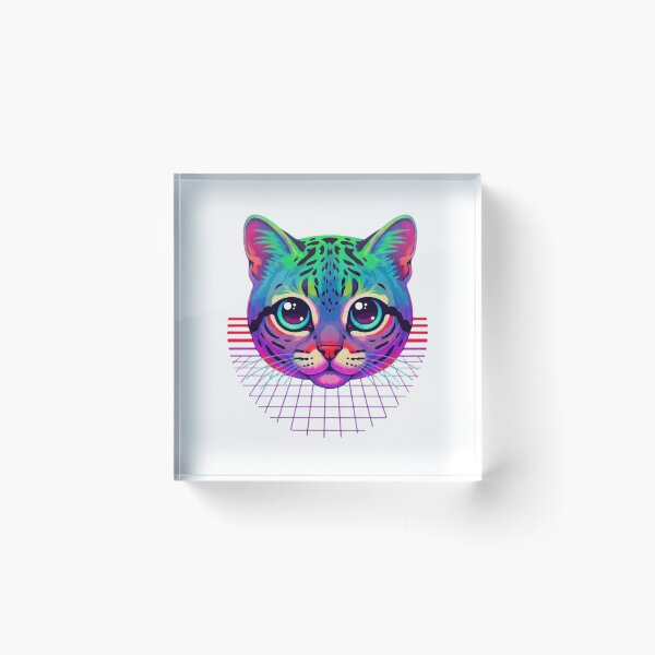 Item preview, Synthwave Cat designed and sold by Tw1nsAIArt.