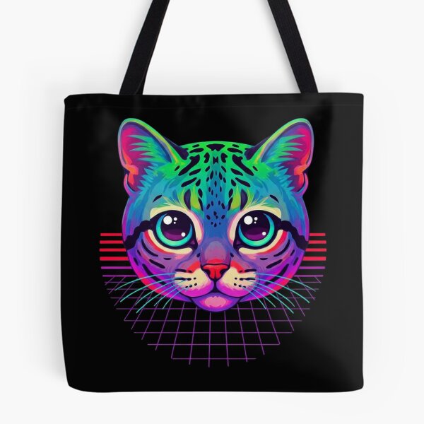 Item preview, Synthwave Cat designed and sold by Tw1nsAIArt.