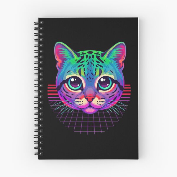 Item preview, Synthwave Cat designed and sold by Tw1nsAIArt.