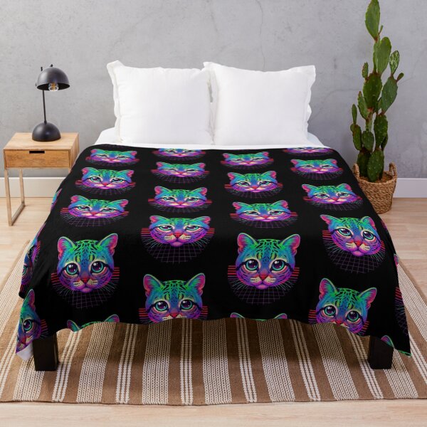 Item preview, Synthwave Cat designed and sold by Tw1nsAIArt.