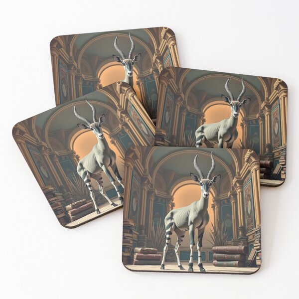 Item preview, Antelope in the Library designed and sold by HabitableMoons.