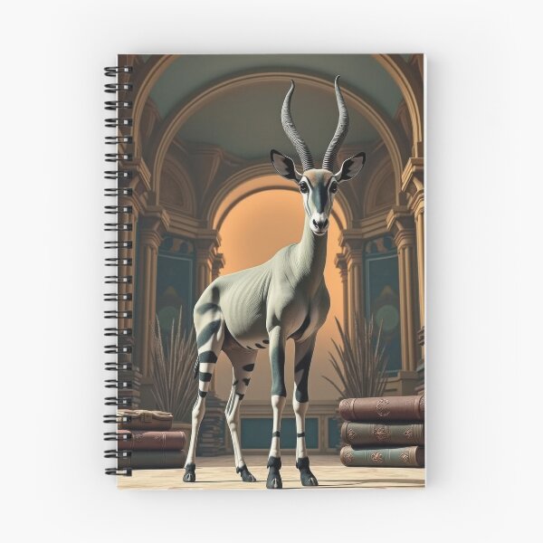 Item preview, Antelope in the Library designed and sold by HabitableMoons.