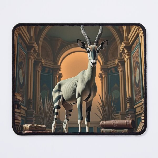 Item preview, Antelope in the Library designed and sold by HabitableMoons.