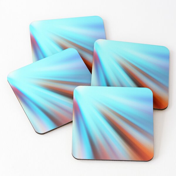 Item preview, Cool Blue and Orange Light Rays - Abstract Energy Art designed and sold by Patternair.