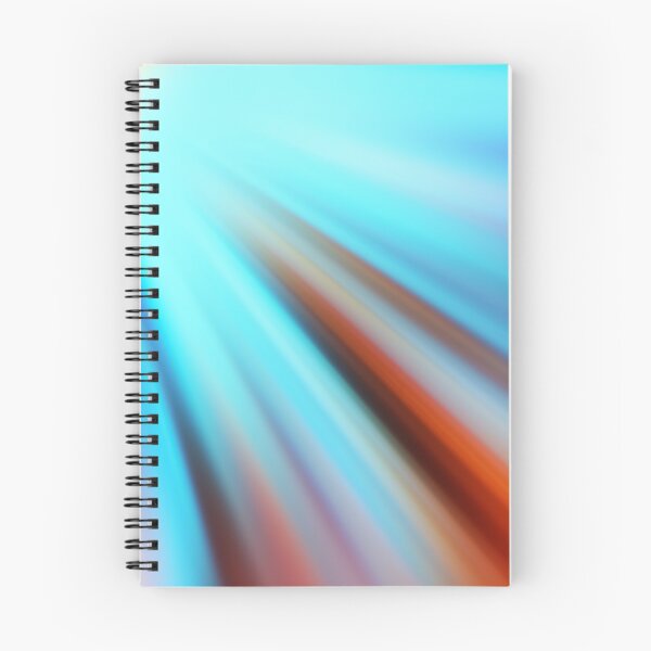 Item preview, Cool Blue and Orange Light Rays - Abstract Energy Art designed and sold by Patternair.