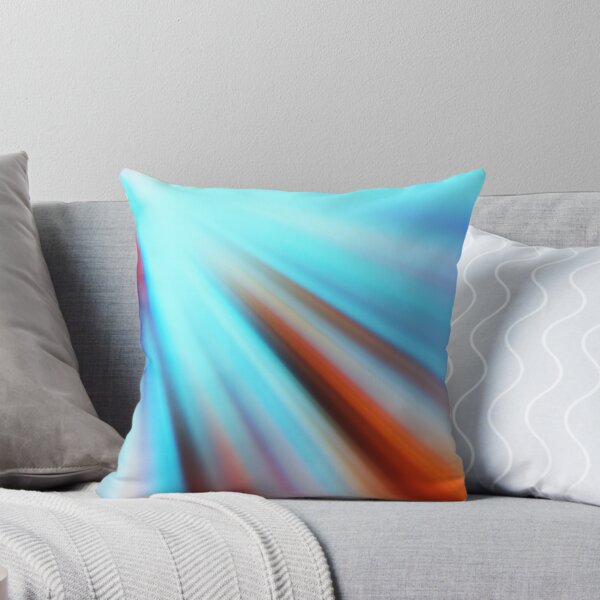 Artikelvorschau, Kühle blaue und orange Lichtstrahlen - abstrakte Energiekunst entworfen und verkauft von Patternair.