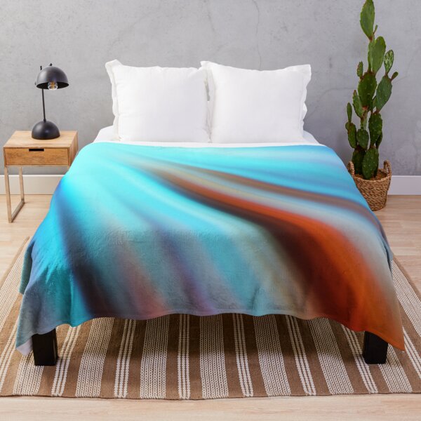 Item preview, Cool Blue and Orange Light Rays - Abstract Energy Art designed and sold by Patternair.