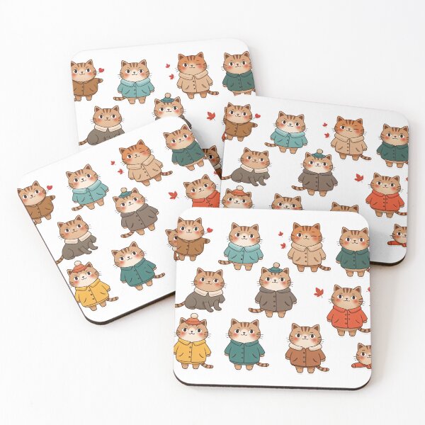 Item preview, Cute Cats in Coats Collection designed and sold by Bebrowny.