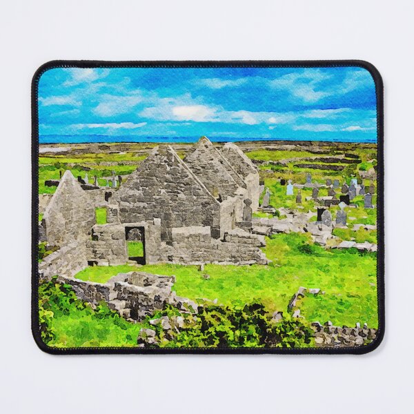 Item preview, Ancient stone ruins of the Seven Churches on Inishmore, Aran Islands,Ireland designed and sold by GestaltImagery.