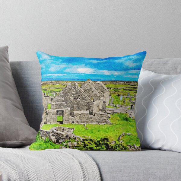 Item preview, Ancient stone ruins of the Seven Churches on Inishmore, Aran Islands,Ireland designed and sold by GestaltImagery.