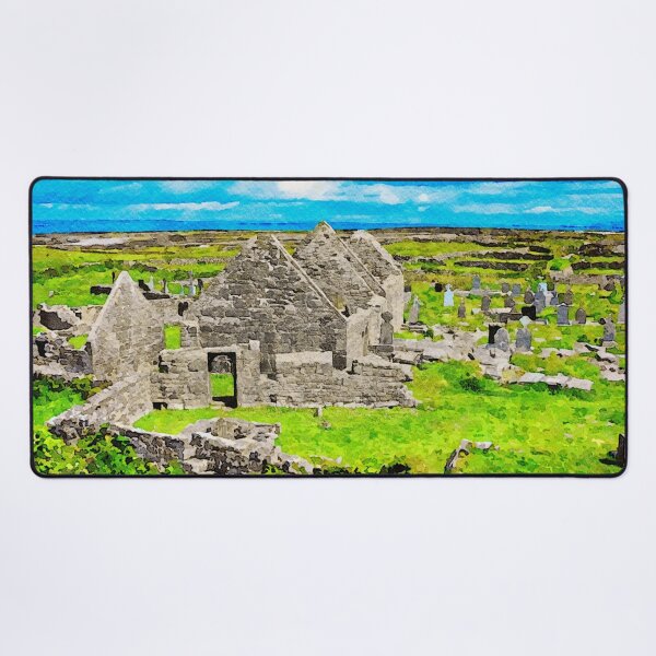 Item preview, Ancient stone ruins of the Seven Churches on Inishmore, Aran Islands,Ireland designed and sold by GestaltImagery.
