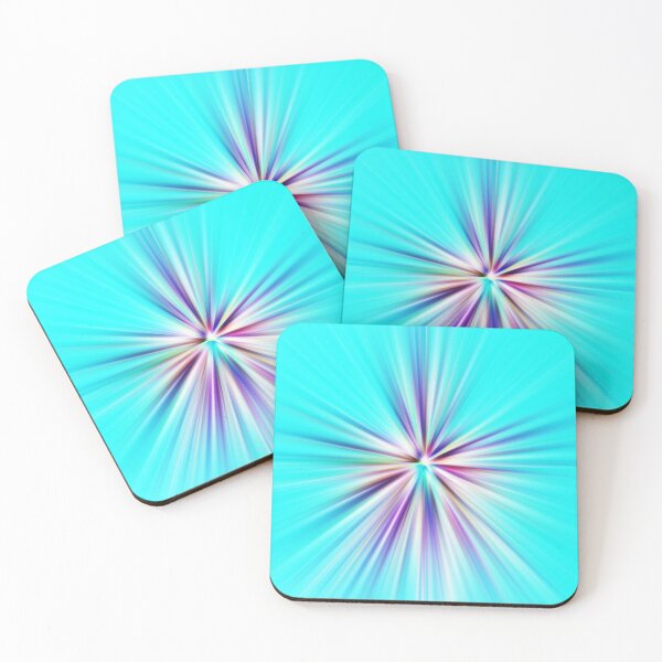 Item preview, Cool Aqua Starburst - Minimalist Abstract Light Design designed and sold by Patternair.