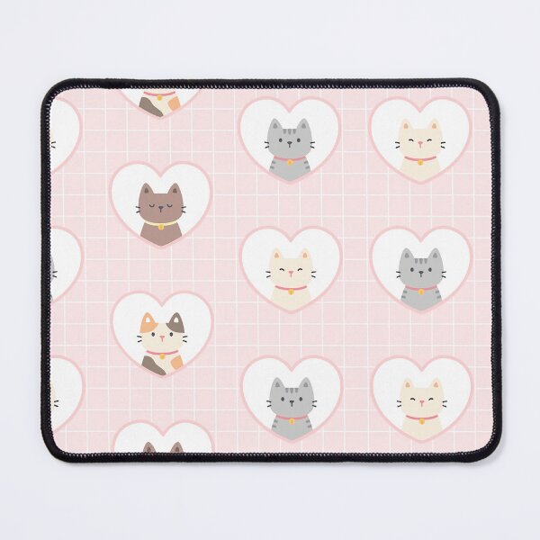 Item preview, Cat Heart Frame Seamless Repeating Wallpaper designed and sold by vintageretrostyleshop.