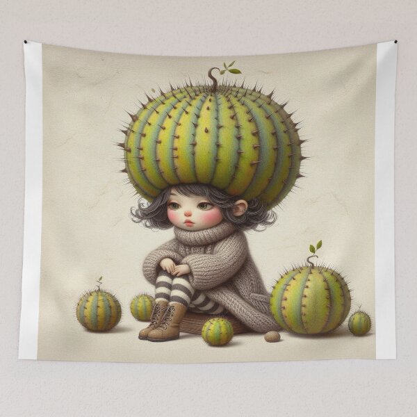 Item preview, Horned Melon Girl designed and sold by Beyondnote-Art.