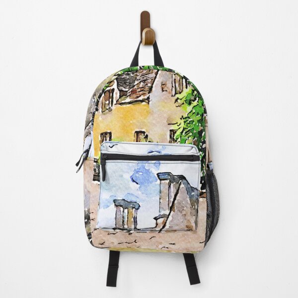 Item preview, Charming watercolor of an English countryside cottage designed and sold by GestaltImagery.