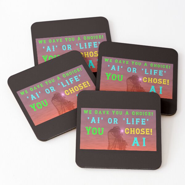Item preview, Choose AI Or Life designed and sold by AlienAlmanac.