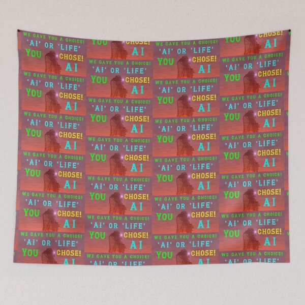Item preview, Choose AI Or Life designed and sold by AlienAlmanac.
